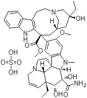 结构式 CAS# 59917-39-4, 硫酸长春地辛