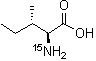 结构式 CAS# 59935-30-7, L-异亮氨酸-<sup>15</sup>N