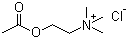 Acetylcholine chloride molecular structure (CAS 60-31-1)