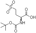 (S)-2-[(tert-Butoxycarbonyl)amino]-4-methylsulfonylbutanoic acid molecular structure (CAS 60280-45-7)