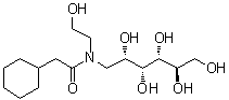 1-[(Cyclohexylacetyl)(2-hydroxyethyl)amino]-1-deoxy-D-glucitol molecular structure (CAS 603111-75-7)