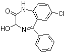 structure of CAS# 604-75-1, Oxazepam;7-Chloro-2,3-dihydro-2-oxo-5-phenyl-1H-1,4-benzodiazepin-3-ol