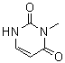 structure of CAS# 608-34-4, 3-Methyluracil;3-Methyl-2,4(1H,3H)-pyrimidinedione; NSC 45626