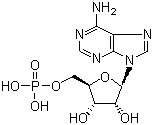 5'-腺嘌呤核苷酸分子结构 (CAS 61-19-8)