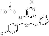 结构式 CAS# 61318-91-0, 硫康唑硝酸盐