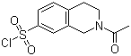 结构式 CAS# 61563-39-1, 2-乙酰基-1,2,3,4-四氢-7-异喹啉磺酰氯
