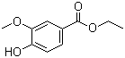 structure of CAS# 617-05-0, Ethyl vanillate;Ethyl 4-hydroxy-3-methoxybenzoate