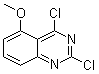 structure of CAS# 61948-59-2, 2,4-Dichloro-5-methoxyquinazoline