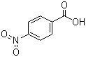 p-Nitrobenzoic acid molecular structure (CAS 62-23-7)
