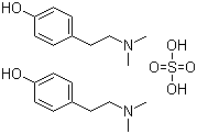 Hordenine sulfate molecular structure (CAS 622-64-0)