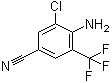 4-Amino-3-chloro-5-(trifluoromethyl)benzonitrile molecular structure (CAS 62584-25-2)