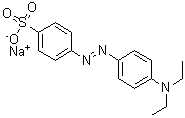 结构式 CAS# 62758-12-7, 乙基橙钠盐