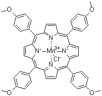 structure of CAS# 62769-24-8, [5,10,15,20-Tetrakis(p-methoxyphenyl)porphinato]manganese(III) chloride