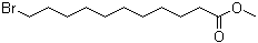 structure of CAS# 6287-90-7, 11-Bromoundecanoic acid methyl ester;Methyl 11-bromoundecanoate; NSC 12015