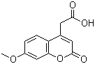 7-Methoxycoumarin-4-acetic acid molecular structure (CAS 62935-72-2)