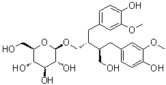 Secoisolariciresinol beta-D-glucoside molecular structure (CAS 63320-67-2)