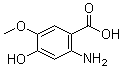 2-Amino-4-hydroxy-5-methoxybenzoic acid molecular structure (CAS 63407-32-9)