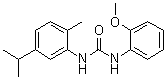 N-(2-Methoxyphenyl)-N'-[2-methyl-5-(1-methylethyl)phenyl]urea molecular structure (CAS 6341-37-3)