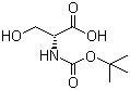 Boc-D-Serine molecular structure (CAS 6368-20-3)