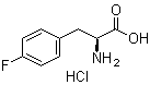 structure of CAS# 64231-54-5, 4-Fluoro-L-phenylalanine hydrochloride