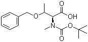 structure of CAS# 64263-80-5, N-tert-Butyloxycarbonyl-N-methyl-O-benzyl-L-threonine;Boc-N-Me-Tyr(Bzl)-OH