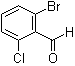 structure of CAS# 64622-16-8, 2-Bromo-6-chlorobenzaldehyde