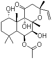 6-乙酰基-7-脱乙酰基佛司可林分子结构 (CAS 64657-21-2)