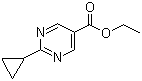 2-Cyclopropyl-5-pyrimidinecarboxylic acid ethyl ester molecular structure (CAS 648423-77-2)