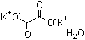 structure of CAS# 6487-48-5, Potassium oxalate monohydrate;Potassium oxalate; Oxalic acid dipotassium salt monohydrate; Ethanedioic acid potassium salt