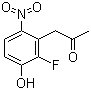 1-(2-Fluoro-3-hydroxy-6-nitrophenyl)propan-2-one molecular structure (CAS 649736-31-2)