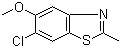 6-氯-5-甲氧基-2-甲基-苯并噻唑分子结构 (CAS 65183-04-2)