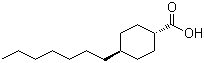 反式-4-庚基环己烷羧酸分子结构 (CAS 65355-31-9)