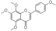 结构式 CAS# 6601-66-7, 4',5,7,8-四甲氧基黄酮