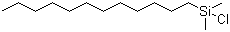 structure of CAS# 66604-31-7, Dodecyldimethylchlorosilane;Chloro(dodecyl)dimethylsilane