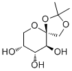 结构式 CAS# 66900-93-4, 1,2-O-异亚丙基-beta-D-吡喃果糖