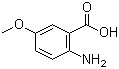 2-Amino-5-methoxybenzoic acid  molecular structure (CAS 6705-03-9)