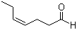 结构式 CAS# 6728-31-0, (Z)-4-庚烯醛