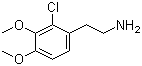 2-Chloro-3,4-dimethoxyphenethylamine molecular structure (CAS 67287-36-9)