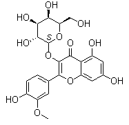Isorhamnetol 3-O-galactoside molecular structure (CAS 6743-92-6)