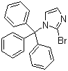 结构式 CAS# 67478-47-1, 2-溴-1-三苯甲基-1H-咪唑