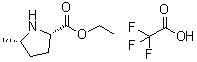 Ethyl (2S,5S)-5-methylpyrrolidine-2-carboxylate trifluoroacetate molecular structure (CAS 676560-85-3)