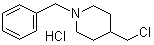1-苄基-4-氯甲基哌啶盐酸盐分子结构 (CAS 67686-03-7)
