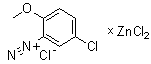 Zinc chloride, compd. with 5-chloro-2-methoxybenzenediazonium chloride molecular structure (CAS 68025-25-2)