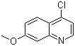structure of CAS# 68500-37-8, 4-Chloro-7-methoxyquinoline