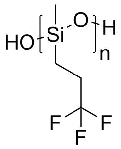 Polysiloxanes Me 3,3,3-trifluoropropyl hydroxy-terminated molecular structure (CAS 68607-77-2)