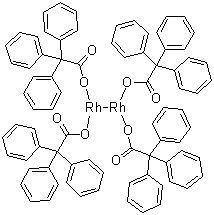 四(三苯基醋酸基)二铑分子结构 (CAS 68803-79-2)