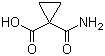 structure of CAS# 6914-74-5, 1-(Aminocarbonyl)-1-cyclopropanecarboxylic acid