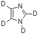 Imidazole-d<sub>4</sub> molecular structure (CAS 6923-01-9)