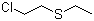 structure of CAS# 693-07-2, 2-Chloroethyl ethyl sulfide