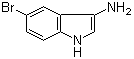 结构式 CAS# 69343-99-3, 5-溴-1H-吲哚-3-胺